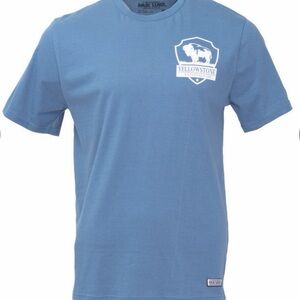 Muk Luks Blue Graphic Short Sleeve Tee